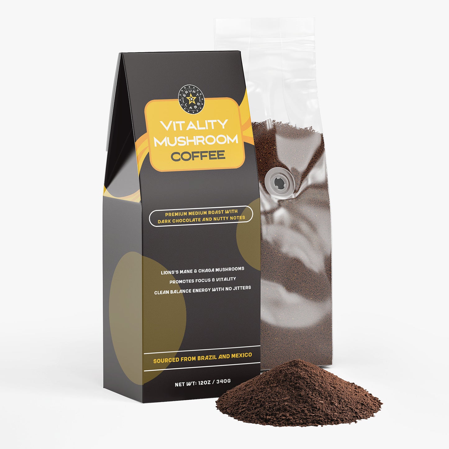 Vitality Mushroom Coffee (Medium Roast)