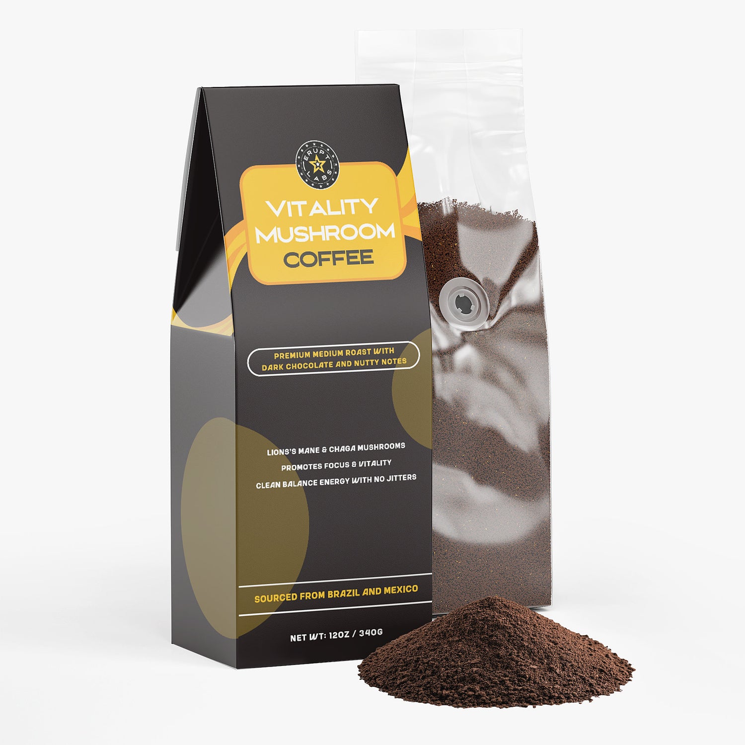 Vitality Mushroom Coffee (Medium Roast)