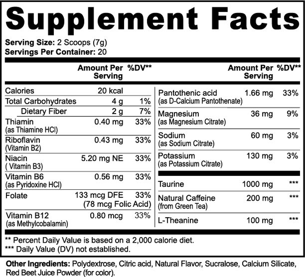 Energy Powder (Strawberry Shortcake)