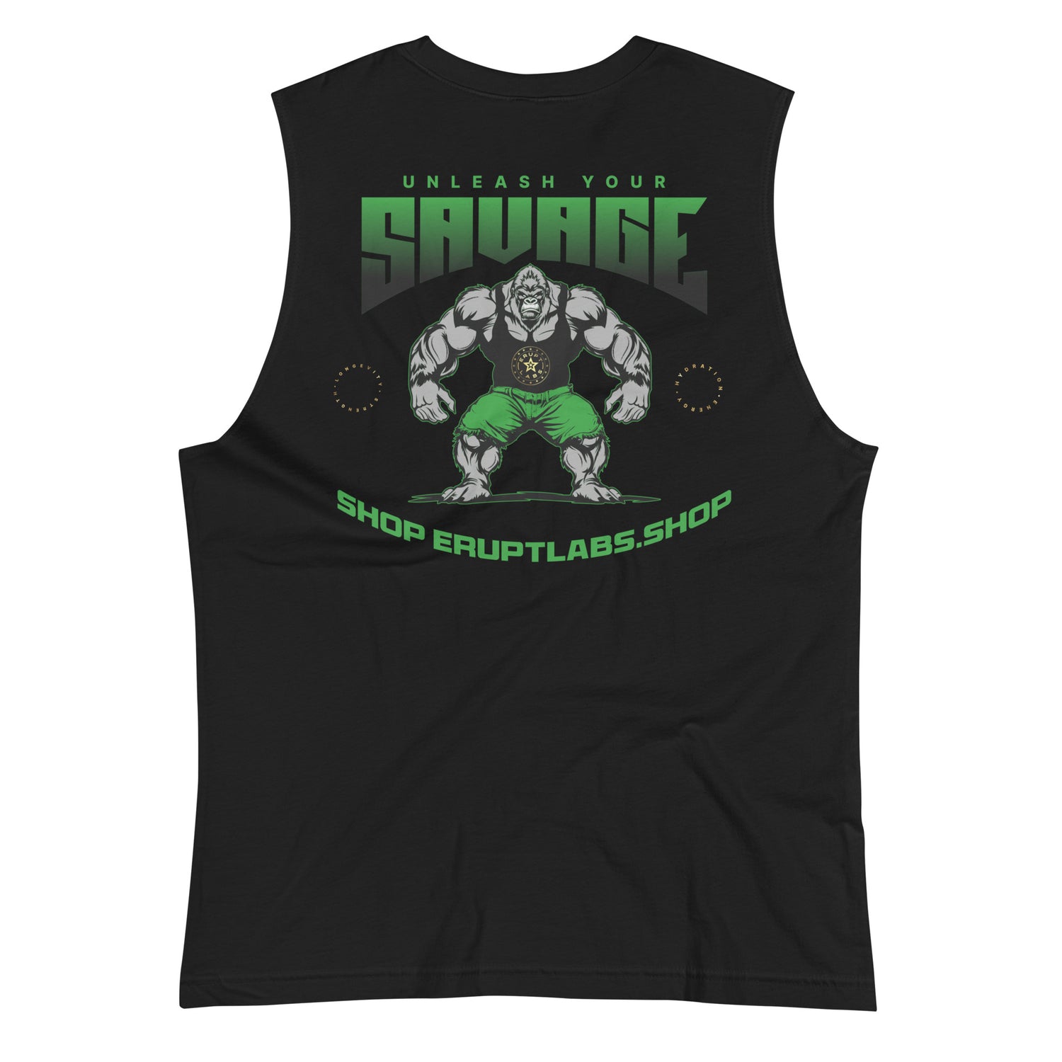 Erupt Ape Black Muscle Shirt